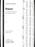 Rapso, per quartetto di sassofoni (SATB) - DIGITAL VERSION