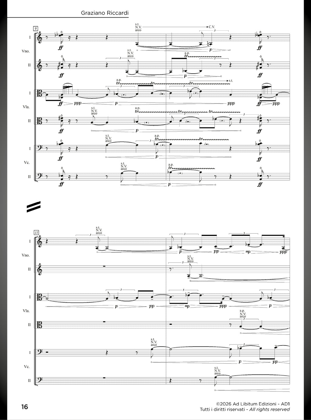 Quello che non ti aspetti, per sestetto d'archi - DIGITAL VERSION