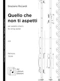 Quello che non ti aspetti, per sestetto d'archi