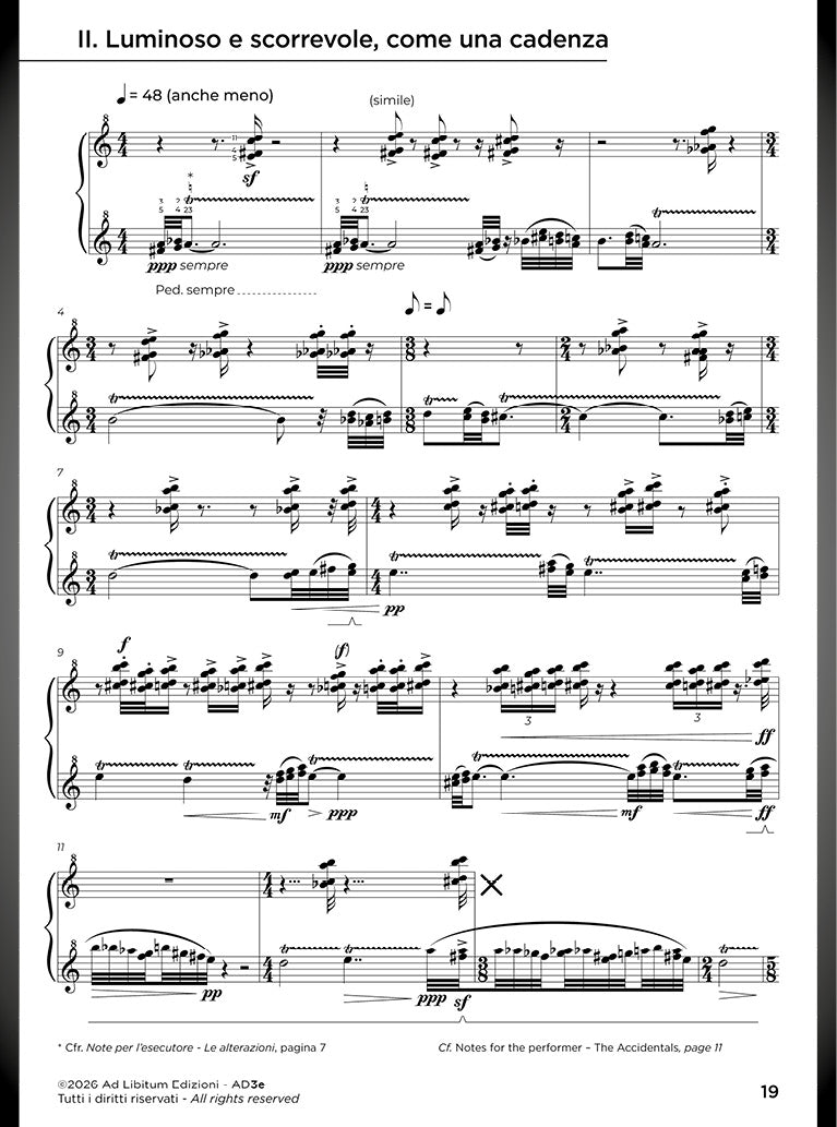 Tre pezzi, per pianoforte, sola mano sinistra - DIGITAL VERSION
