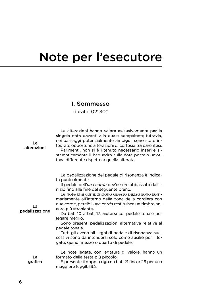 Tre pezzi, per pianoforte, sola mano sinistra
