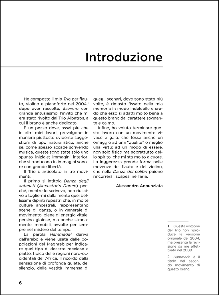 Trio, per flauto, violino e pianoforte